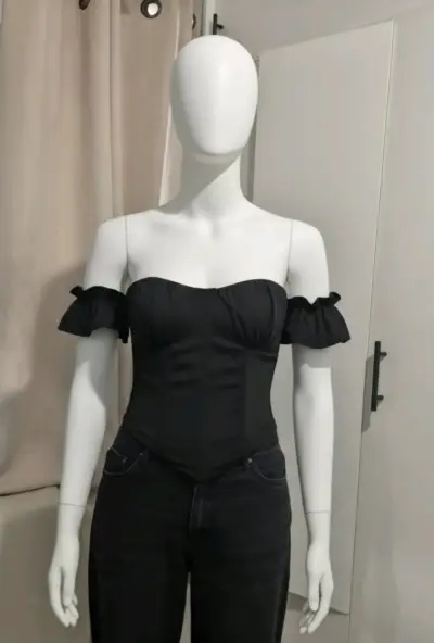 Corset de hombros descubiertos en varios colores - miniatura 4