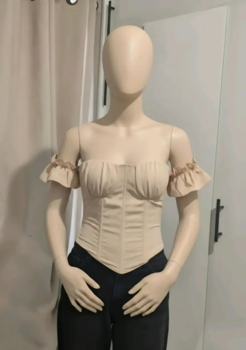 Corset de hombros descubiertos en varios colores - 5