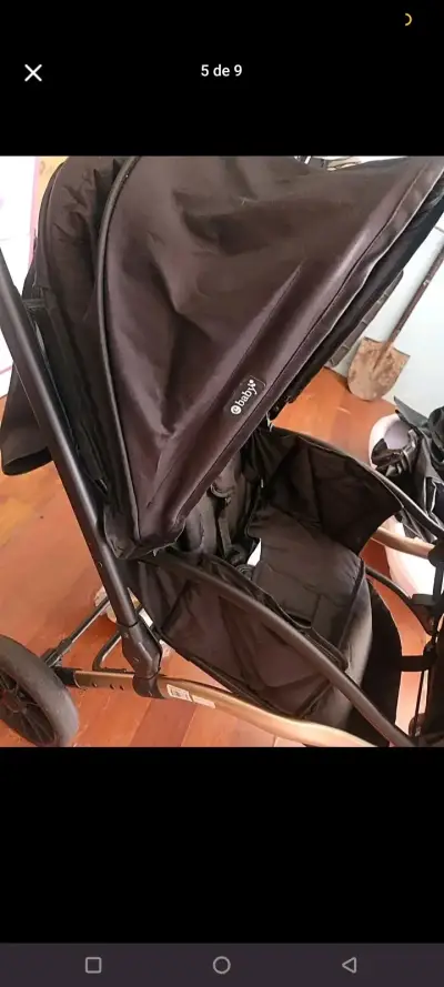 Coche doble para bebé Baby Jogger negro - miniatura 1