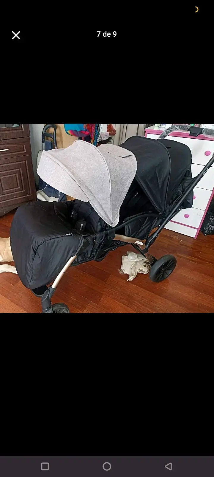 Coche doble para bebé Baby Jogger negro - 3