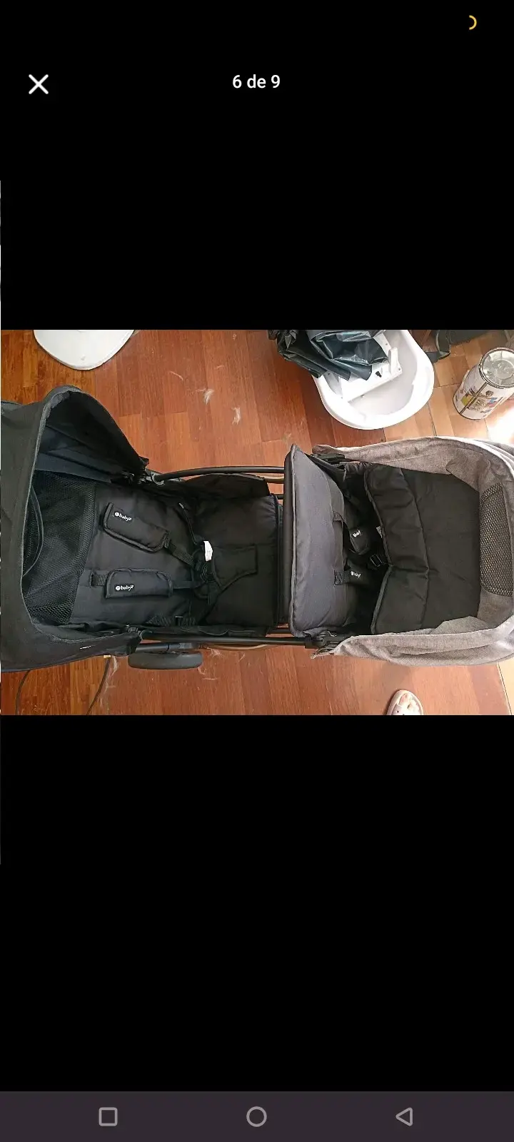 Coche doble para bebé Baby Jogger negro - 4