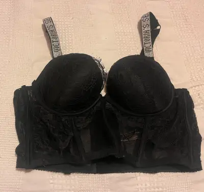 Bralette negro de encaje Victoria's Secret - miniatura 1