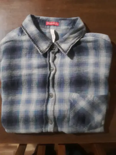 Camisa de franela a cuadros para hombre - miniatura 1