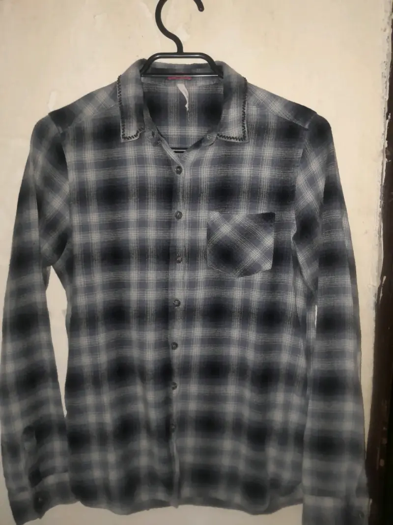 Camisa de franela a cuadros para hombre - 2
