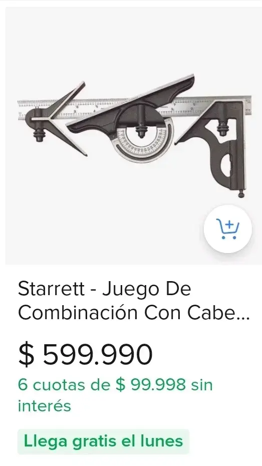 Juego de combinación Starrett con cabezales - 1