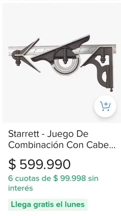 Juego de combinación Starrett con cabezales - miniatura 1
