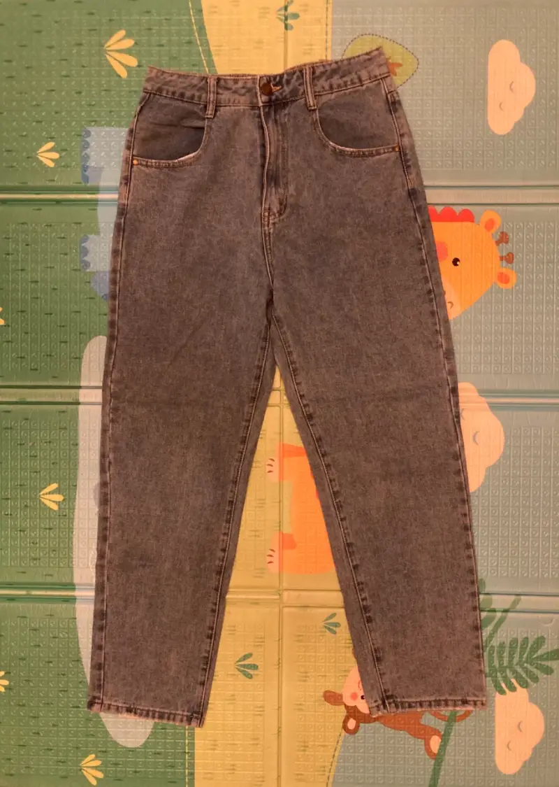 Jeans de mezclilla azul para mujer