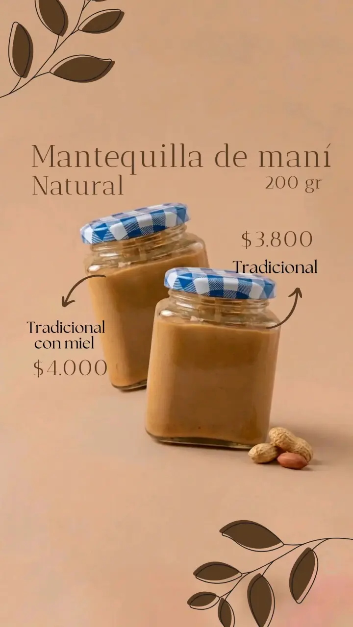 Mantequilla de Maní Natural 200g