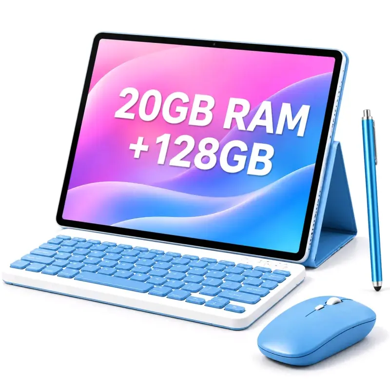 Tablet Android 20GB RAM 128GB con Teclado y Mouse - 1