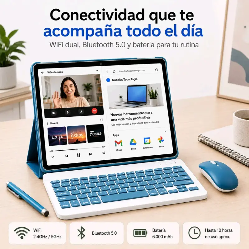 Tablet Android 20GB RAM 128GB con Teclado y Mouse - 4
