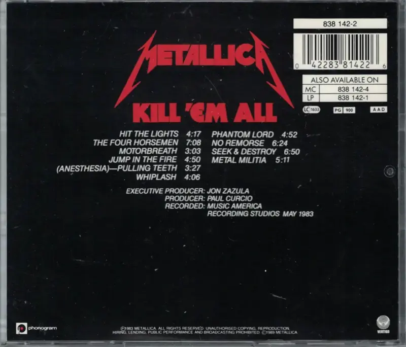 Metallica - Kill 'Em All (CD) - 2