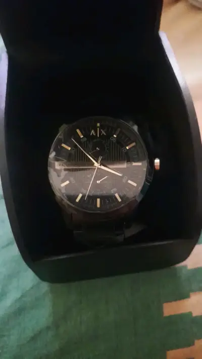 Reloj Armani Exchange negro con cronógrafo - miniatura 2