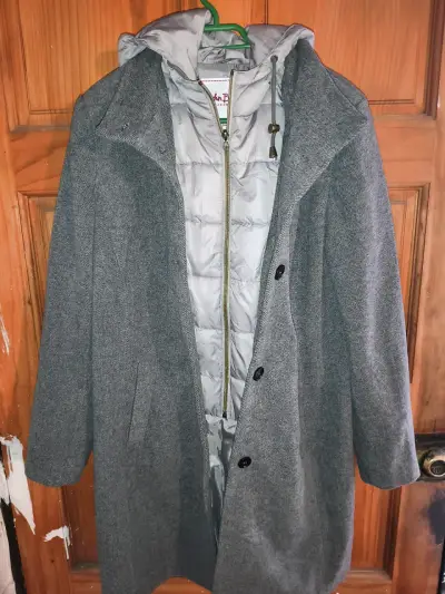 Abrigo gris con capucha John Baner - miniatura 1