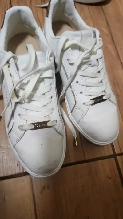 Zapatillas blancas casuales para mujer Gacel - miniatura 1