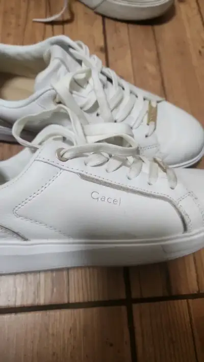 Zapatillas blancas casuales para mujer Gacel - miniatura 2