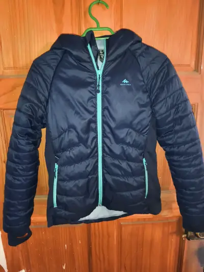 Parka acolchada impermeable  azul Quechua - miniatura 1