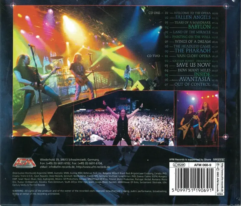 Edguy - Burning Down the Opera Live (CD) - 2