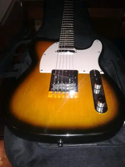 Guitarra eléctrica Telecaster sunburst,Squier - miniatura 1