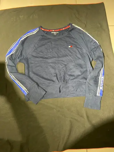 Polerón Tommy Hilfiger Sport azul con franjas - miniatura 4