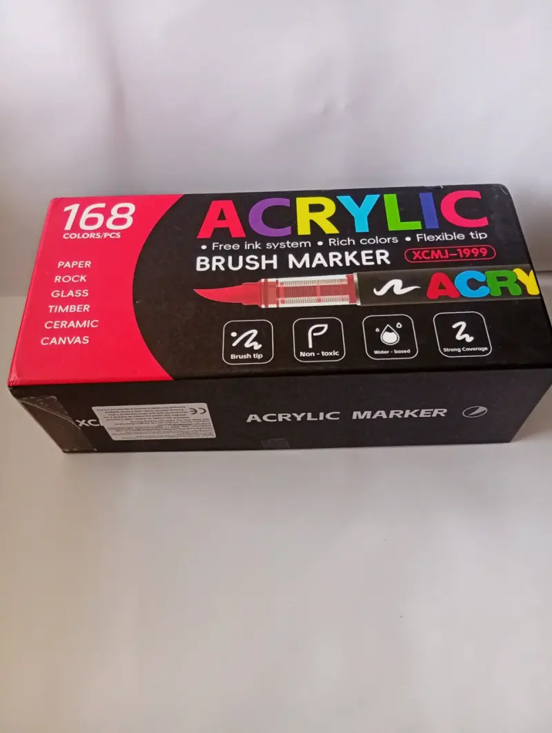 Set de 168 marcadores acrílicos con punta flexible - 1