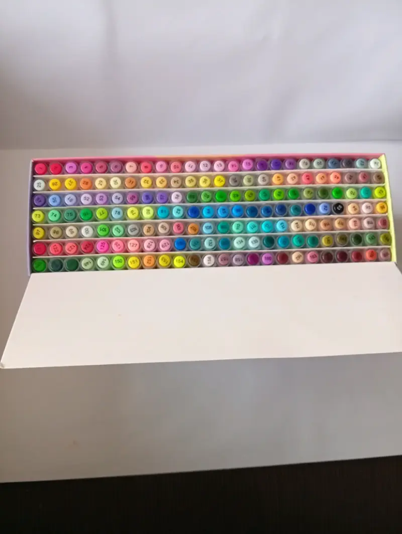 Set de 168 marcadores acrílicos con punta flexible - 2
