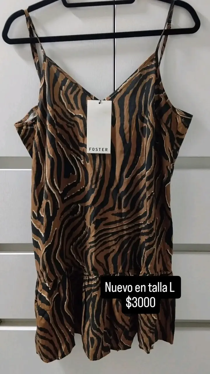 Vestido animal print Foster talla S - 1