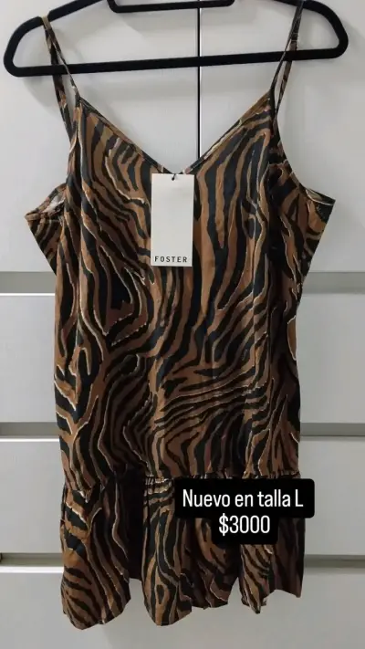 Vestido animal print Foster talla S - miniatura 1