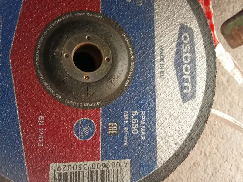 Disco de corte Osborn 230 mm para metal - 1