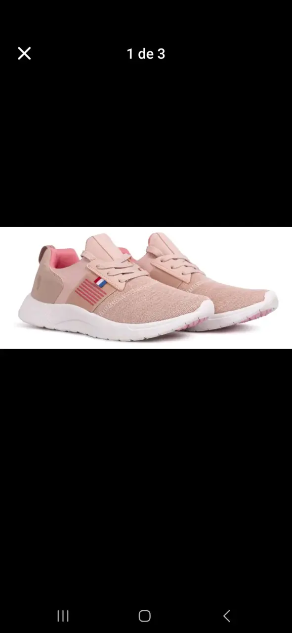 Zapatillas deportivas unisex color rosa y negro - 2