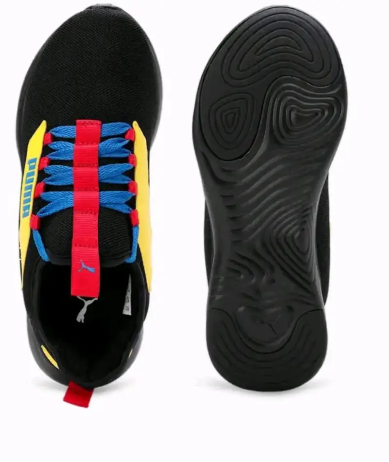 Zapatillas deportivas Puma negras con detalles coloridos - 2