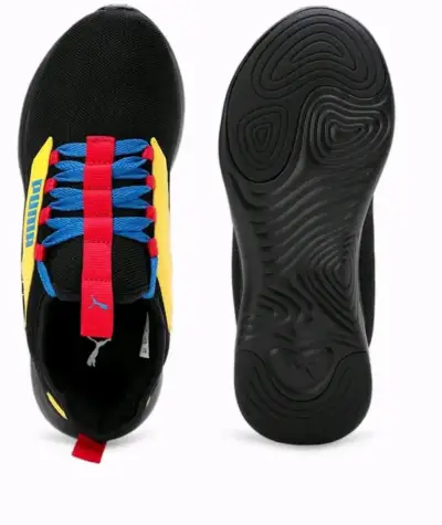 Zapatillas deportivas Puma negras con detalles coloridos - miniatura 2