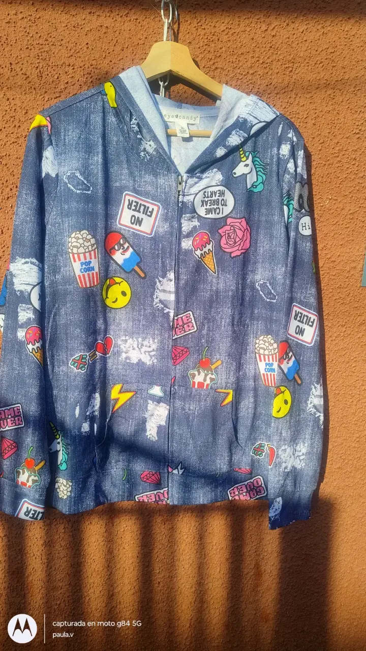 Polerón con estampado gráfico y capucha - 2