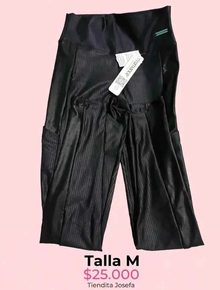 Pantalones de cuero sintético talla M