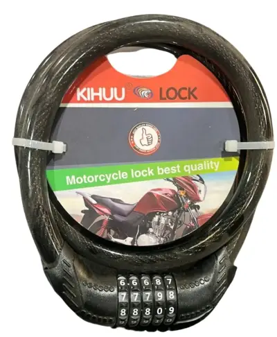 Candado de Seguridad para Moto Kihuu con Combinación - miniatura 1