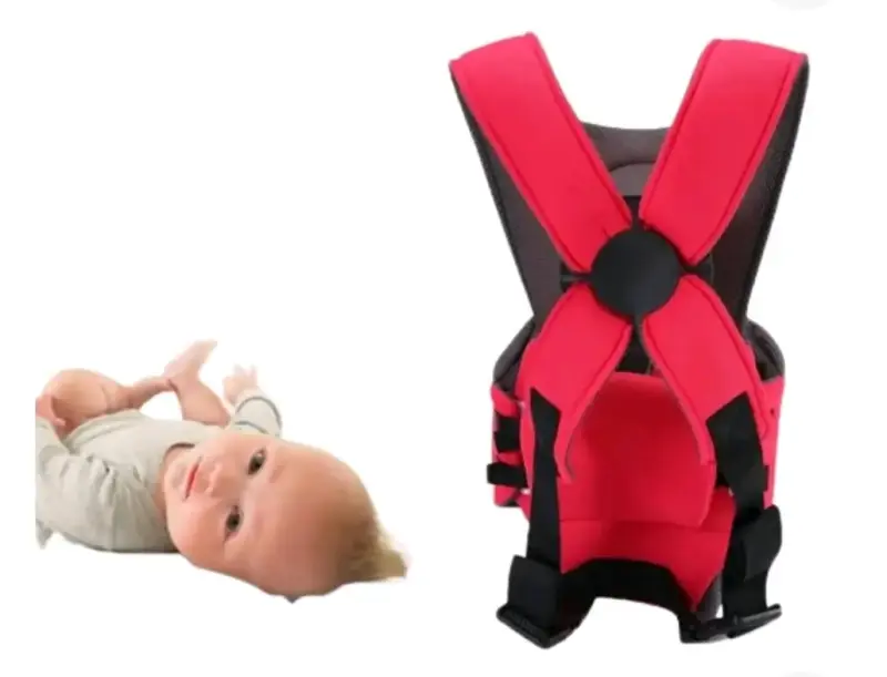 Mochila portabebés ergonómica roja - 3