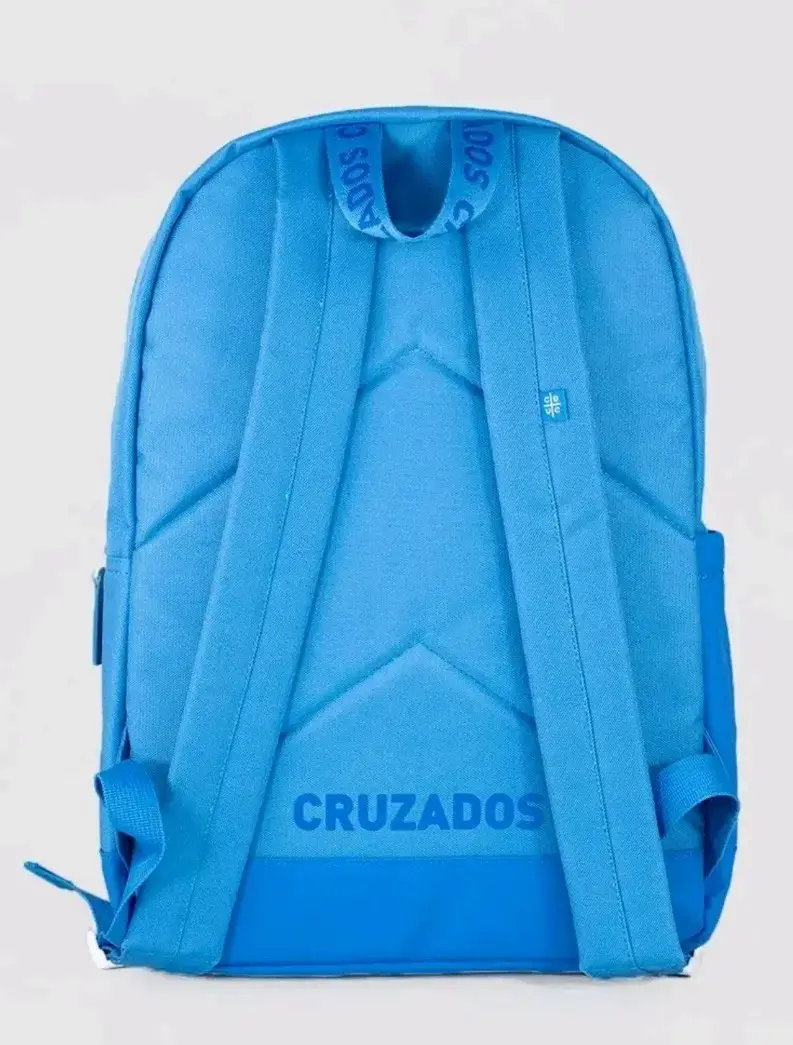 Mochila azul CDUC con logo Cruzados - 3