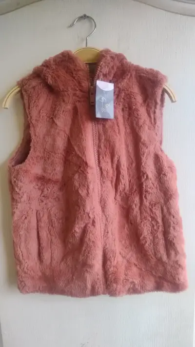 Chaleco reversible para niña rosa y floral - miniatura 3