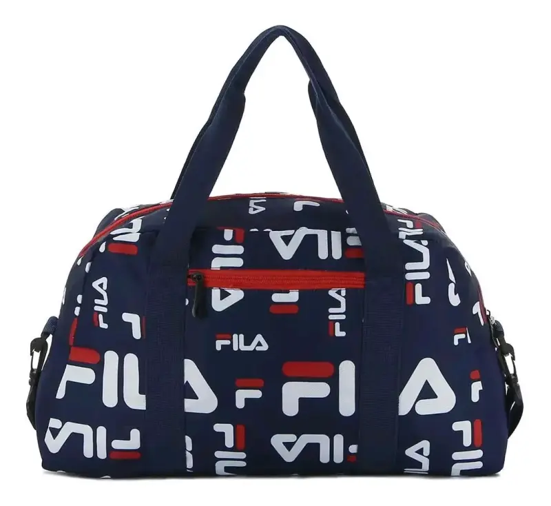 Bolso deportivo Fila azul con estampado - 1