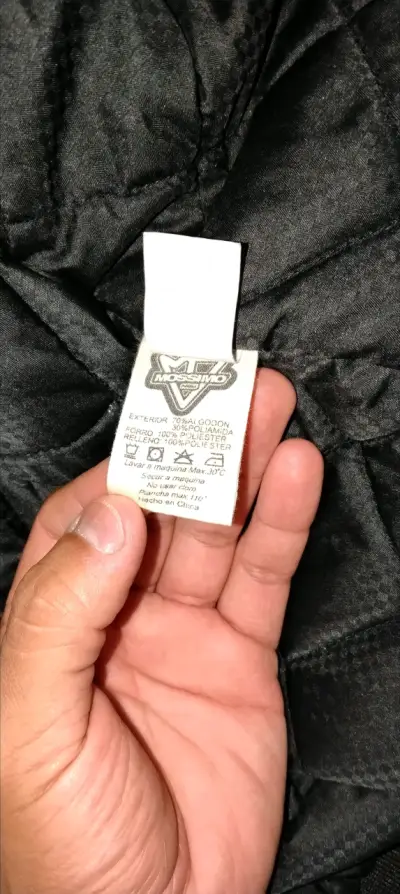 Chaqueta Negra Mossimo Hombre Estilo Urbano - miniatura 1