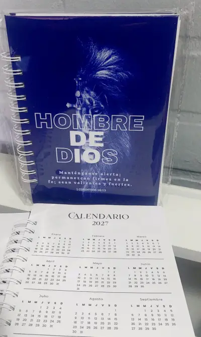 Agenda Hombre de Dios 2027 con Versículos Bíblicos - miniatura 1