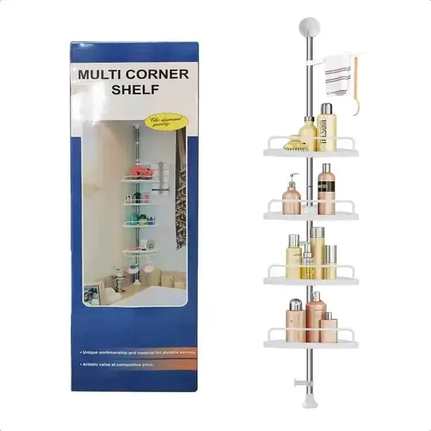 Estante Esquinero Multiuso para Baño Tasbel - 1