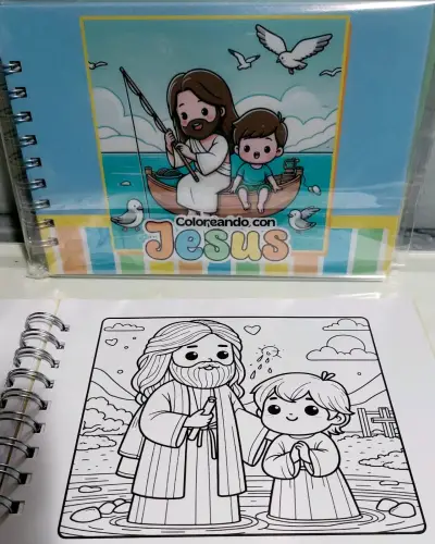 Libro para colorear 'Coloreando con Jesús' - miniatura 1