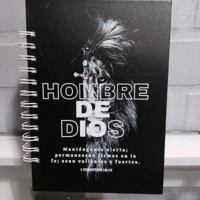 Cuaderno Espiral Hombre de Dios con Diseño de León - miniatura 1