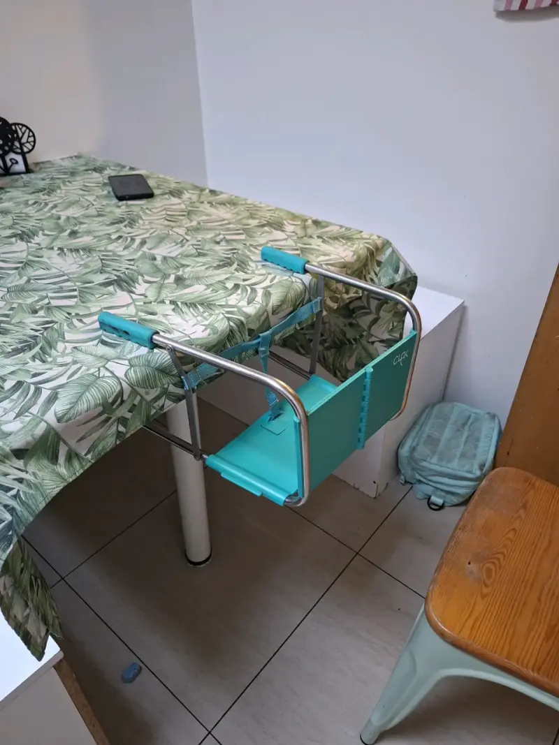 Silla de Comer Portátil para Mesa Clik Verde - 1