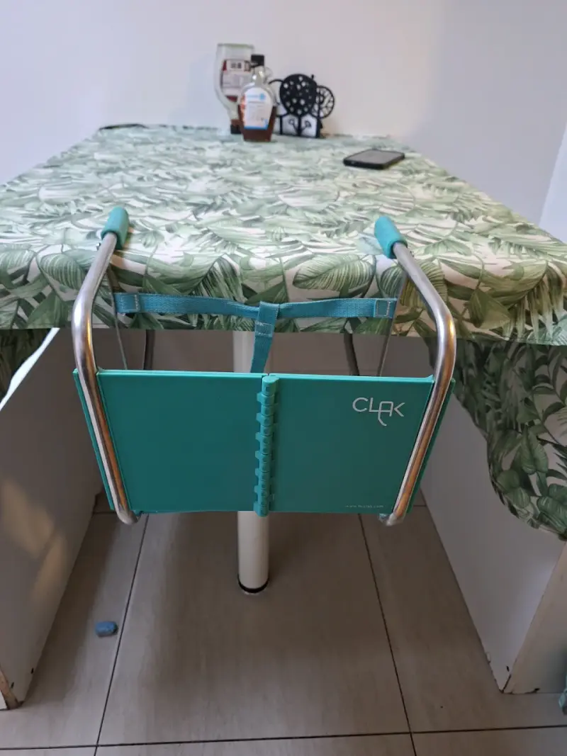 Silla de Comer Portátil para Mesa Clik Verde - 2