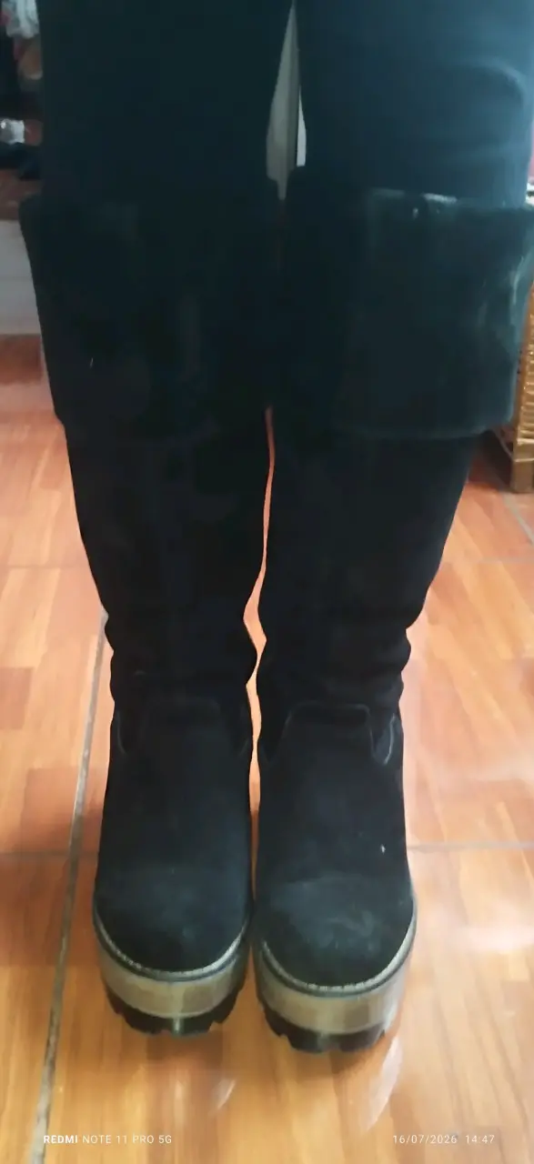 Botas negras de tacón alto para mujer - 3