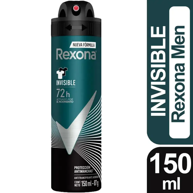 Pack de 12 Desodorantes Rexona Invisible Men 150ml - 2