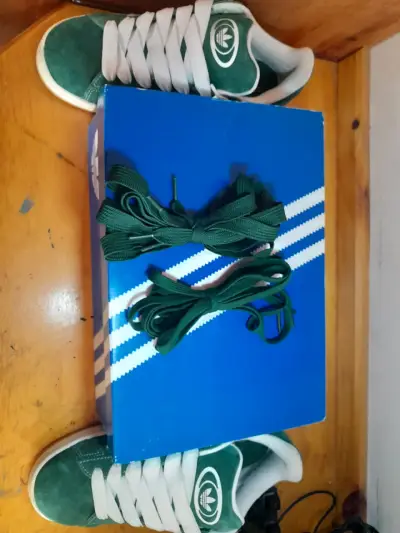 Zapatillas Adidas Campus verdes de gamuza - miniatura 6