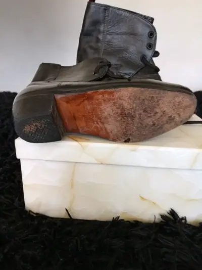 Chaqueta de cuero negra Zara para hombre - miniatura 3