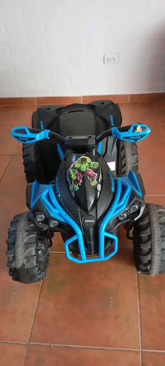 Cuatrimoto eléctrica infantil azul - 2
